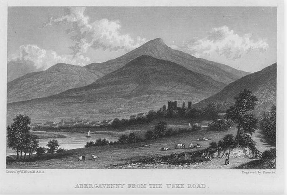 Abergavenny from the Uske Road